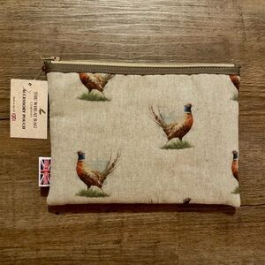 accessory pouch - new pheasants - NWT